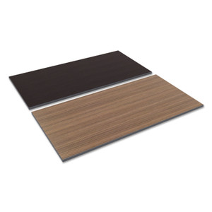 Alera Reversible Laminate Table Top, Rectangular, 59.38w x 29.5d, Espresso/Walnut Product Image 