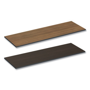Alera Reversible Laminate Table Top, Rectangular, 71.5w x 23.63d, Espresso/Walnut Product Image 