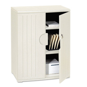 Iceberg Rough n Ready Storage Cabinet, Two-Shelf, 36w x 22d x 46h, Platinum (ICE92563) View Product Image