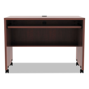 Alera Valencia Series Mobile Workstation Desk, 41.38" x 23.63" x 30", Medium Cherry Product Image 