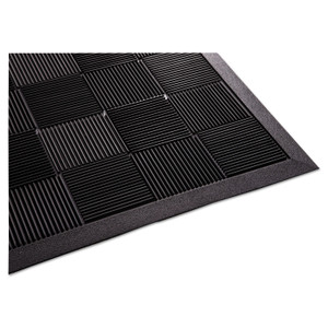 Guardian Parquet Wiper Scraper Mat, 24 x 36, Black Product Image 