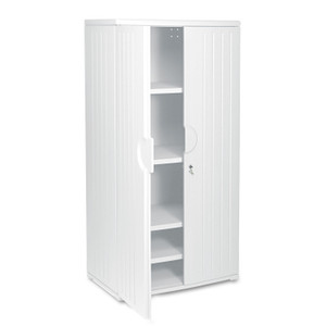 Iceberg Rough n Ready Storage Cabinet, Four-Shelf, 36w x 22d x 72h, Platinum View Product Image