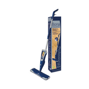 Bona Hardwood Floor Mop, 15" Wide Microfiber Head, 52" Blue Plastic/Steel Handle Product Image 