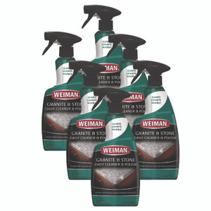 WEIMAN Granite Cleaner and Polish, Citrus Scent, 24 oz Spray Bottle, 6/Carton Product Image 