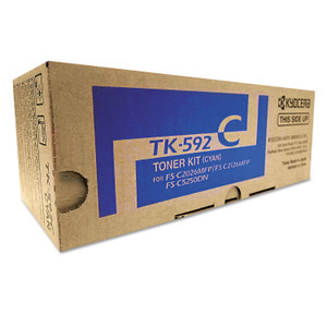 Tk592c Toner, 5,000 Page-Yield, Cyan (KYOTK592C) View Product Image