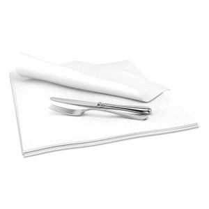 Cascades PRO Select Dinner Napkins, 1-Ply, 15 x 15, White, 1000/Carton Product Image 