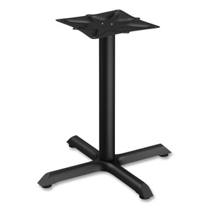 Alera Hospitality Series Single-Column Bases, 27.5" Diameter, 28.5"h, 300 lb Cap, Steel, Black Product Image 