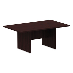 Alera Valencia Series Conference Table, Rectangular, 70.88w x 41.38d x 29.5h, Mahogany Product Image 