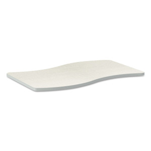 HON Build Ribbon Shape Table Top, 54w x 30d, Silver Mesh Product Image 