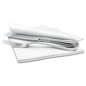 Cascades PRO Signature Airlaid Dinner Napkins/Guest Hand Towels, 1-Ply, 15 x 16.5, 1,000/Carton Product Image 