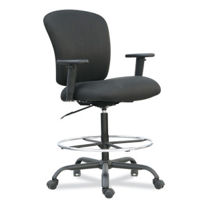 Alera Mota Series Big and Tall Stool, Supports Up to 450 lb, 28.74" to 32.67" Seat Height, Black View Product Image