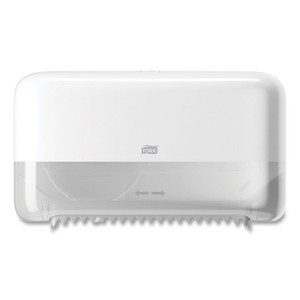 Tork Elevation Coreless High Capacity Bath Tissue Dispenser, 14.17 x 5.08 x 8.23, White Product Image 