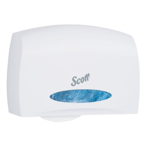 Scott Essential Coreless Jumbo Roll Tissue Dispenser, 14.25 x 6 x 9.75, White (KCC09603) View Product Image