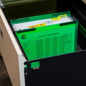 C-Line Expanding File, w/ Hanging Tab, 12-4/5"Wx9-3/5"Lx1/2"H, GN (CLI58203) Product Image 