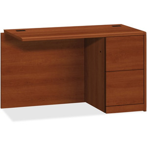HON 10700 H10711R Return - 29.5" Height x 48" Width x 24" Depth - 2 x File Drawer(s)Right Side - Waterfall Edge - Finish: Cognac - (HON10711RCO) Product Image 