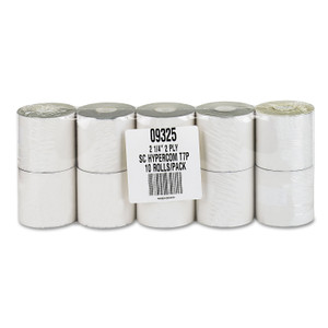 Iconex Impact Printing Carbonless Paper Rolls, 2.25" x 70 ft, White/Canary, 10/Pack (ICX90770440) View Product Image