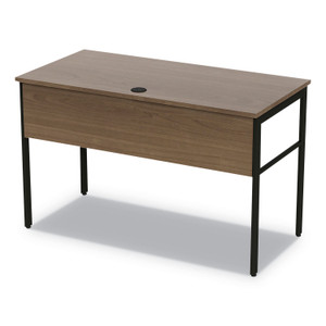 Linea Italia Urban Series Desk Workstation, 47.25" x 23.75" x 29.5", Natural Walnut Product Image 