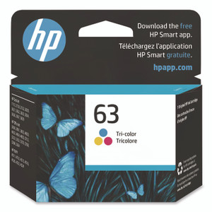 HP 63, (F6U61AN) Tri-Color Original Ink Cartridge View Product Image