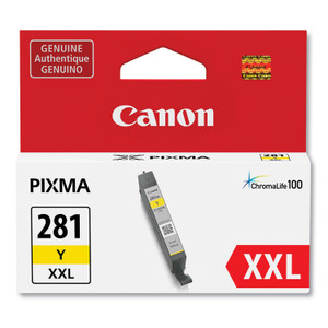 Canon 1982C001 (CLI-281XXL) ChromaLife100 Ink, Yellow Product Image 