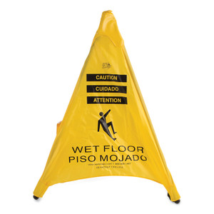 Spill Magic Pop Up Safety Cone, 3 x 2.5 x 20, Yellow Product Image 