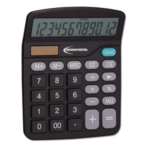 Innovera 15923 Desktop Calculator, 12-Digit LCD Product Image 