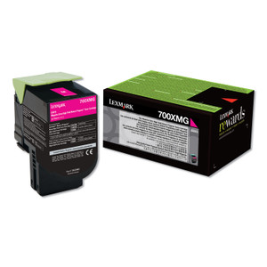 Lexmark 70C0XMG Return Program Extra High-Yield Toner, 4,000 Page-Yield, Magenta, TAA Compliant Product Image 