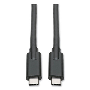 Tripp Lite by Eaton USB 3.1 Gen 1 (5 Gbps) Cable, USB Type-C (USB-C) to USB Type-C (M/M), 5 A, 6 ft, Black Product Image 