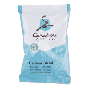 Caribou Coffee Caribou Blend Ground Coffee, 2.5 oz, 18/Carton Product Image 