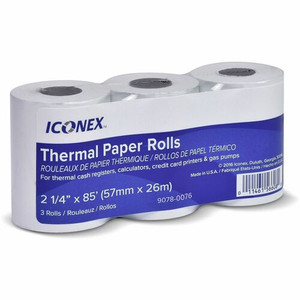 ICONEX Cash Register Roll - 2 1/4" x 85 ft - Durable Product Image 
