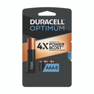 Duracell Optimum Alkaline AAA Batteries, 8/Pack Product Image 