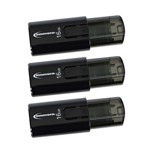 Innovera USB 3.0 Flash Drive, 16 GB, 3/Pack Product Image 