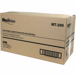 Maxithins Maxi Pad Ultra Thin w/Wings, Vended - With Wings - Maxi - Individually Wrapped Product Image 