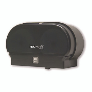 Morcon Tissue Morsoft Small Core Tissue Dispenser, 11.86 x 5.48 x 7.32, Black Translucent Product Image 