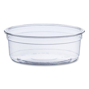 SOLO Bare Eco-Forward RPET Deli Containers, ProPlanet Seal, 8 oz, 4.6" Diameter x 1.8" h, Clear, Plastic, 500/Carton Product Image 