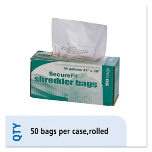 AbilityOne - Shredder Bags, Medium-Duty, Clear, 26 Gal, 31" x 36"  - (8105-01-399-4792) (8105013994792) Product Image 