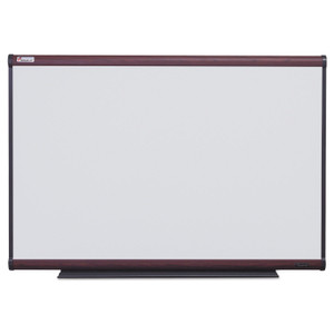 AbilityOne - White Board, Total Erase Surface with Subtle Grid, Mahogany Finish Frame, 3' x 2' - (7110-01-622-2128) (7110016222128) Product Image 