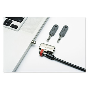AbilityOne 5340016304194, SKILCRAFT Kensington ClickSafe Keyed Laptop Lock, 5 ft Carbon Steel Cable, Black, 10/Pack Product Image 