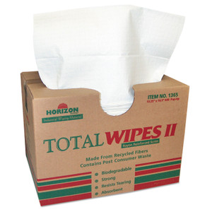 AbilityOne - Towel, Machinery Wiping, 4-Ply, Biodegradable, White, 13-1/4" x 16-1/2" - (7920-01-370-1365) (7920013701365) Product Image 