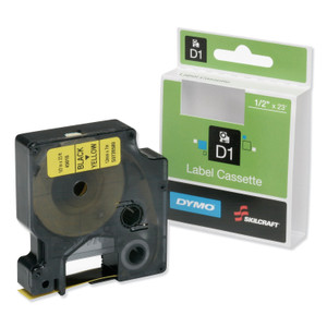 AbilityOne - Cartridge, Label, Black on Yellow, 1/2" x 23' - (7510-01-657-6745) (7510016576745) Product Image 