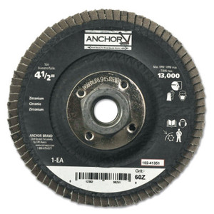 Anchor Premium 4-1/2" 7/8 60Z Hd Flap Disc (102-40374) Product Image 