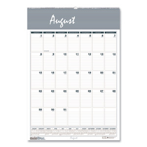 House of Doolittle Academic Year Bar Harbor Recycled Wirebound Monthly Wall Calendar, 12 x 17, White/Blue Sheets, 12-Month (Aug-July): 2023-2024 View Product Image