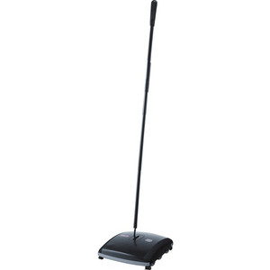 Rubbermaid Commercial Dual Action Sweeper - 7.50" Brush Face - 42" Handle Length - 10.5" Overall Length - Black - (RCP421388BKCT) Product Image 