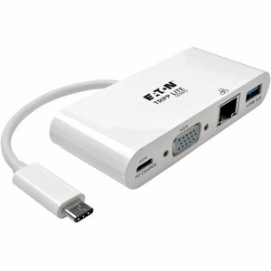 Tripp Lite series U444-06N-VGU-C Docking Station - for Notebook, Tablet PC - 2 x USB Ports - 2 x USB 3.0 - Network (RJ-45) - VGA Product Image 