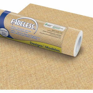 Fadeless Bulletin Board Paper Rolls - Art Project, Craft Project, School, Home, Office Project - 48" Width x 50 ft Length - 50 lb Basis Weight - Brown Product Image 