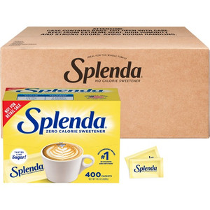 Splenda Single-serve Sweetener Packets - 0.035 oz (1 g) - Artificial Sweetener - 400/Box Product Image 