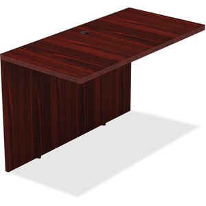 Lorell Chateau Series Bridge - 29.5" Height x 48" Width x 24" Depth, x 1.5" Thickness Top - Reeded Edge Product Image 