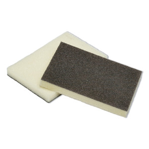 AbilityOne - Pad, Scouring, Synthetic, Heavy Duty, Yellow and Green, 4-1/2" x 3" x 1/2" - (7920-00-655-5290) (7920006555290) Product Image 