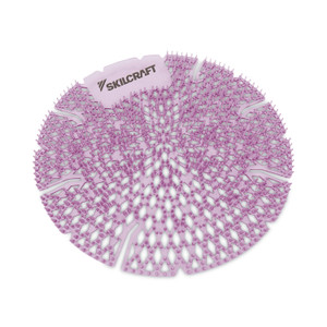 AbilityOne - Lasting Power Urinal Screen, Deodorizer, Round, Lavender Lace - (6840-01-699-8439) (6840016998439) Product Image 