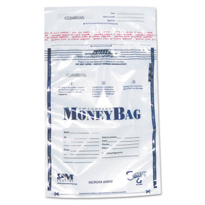 SecurIT Tamper-Evident Deposit Bag, Plastic, 9 x 12, Clear, 100/Pack (ICX94190069) View Product Image