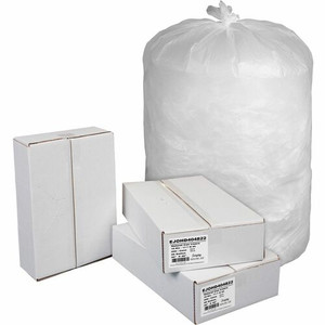 Everyday Genuine Joe High-Density Can Liners - 45 gal Capacity - 46" Length x 40" Width x 0.71 mil (18 Micron) Thickness - High Density - Natural - Resin Product Image 